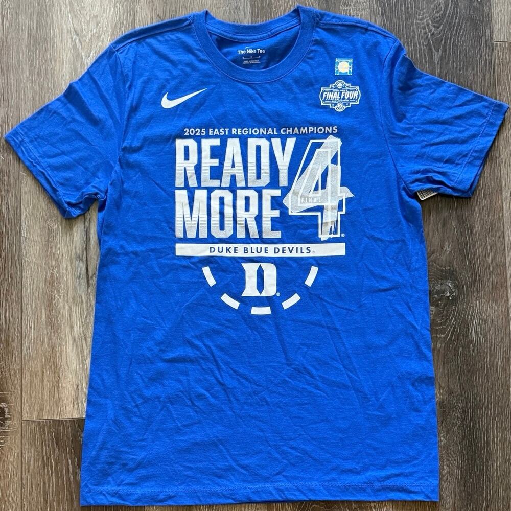 Nike Duke Blue Devils 2025 East Regional Champions Ready 4 More T-Shirt Medium